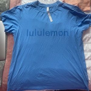 Lululemon Blue Graphic Tee